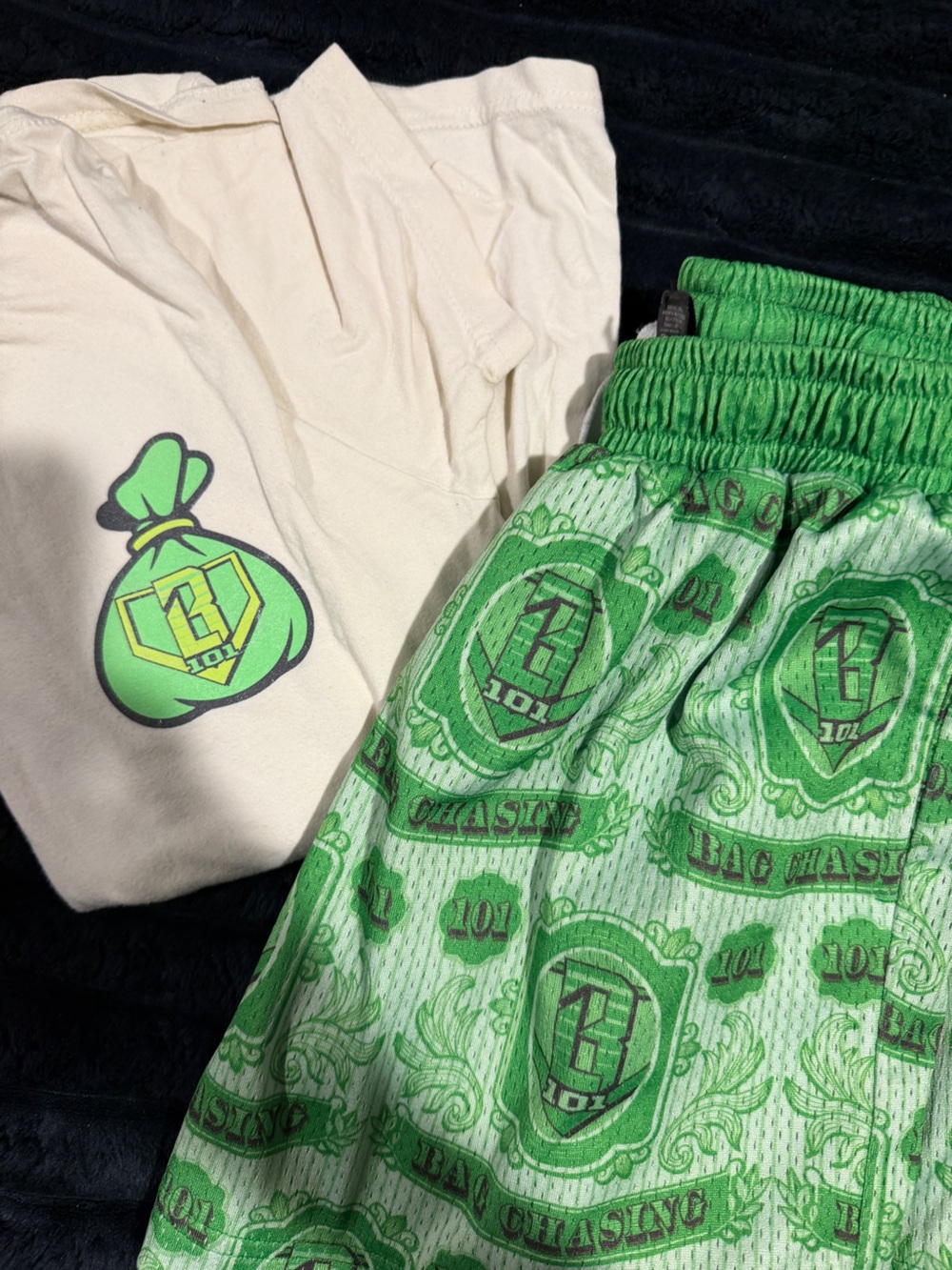 Boys Baseball Lifestyle 101 Money Shorts Youth Large Set